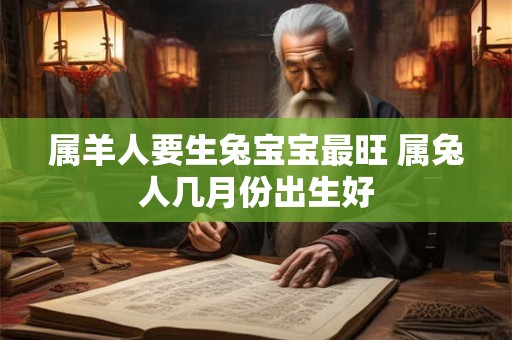 属羊人要生兔宝宝最旺 属兔人几月份出生好