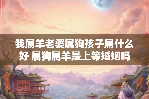 我属羊老婆属狗孩子属什么好 属狗属羊是上等婚姻吗