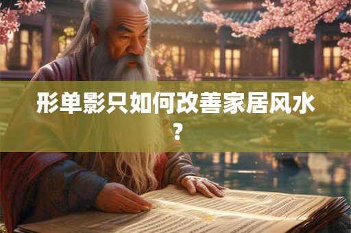 形单影只如何改善家居风水？