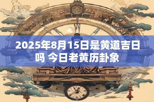 2025年8月15日是黄道吉日吗 今日老黄历卦象