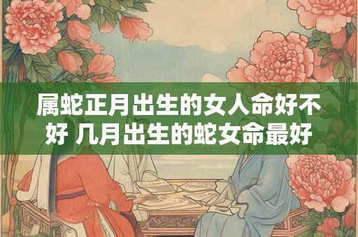 属蛇正月出生的女人命好不好 几月出生的蛇女命最好