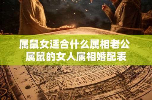 属鼠女适合什么属相老公 属鼠的女人属相婚配表