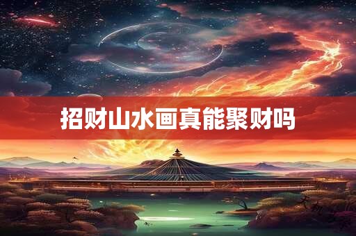 招财山水画真能聚财吗