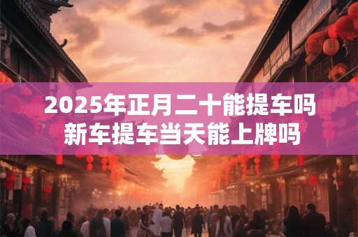 2025年正月二十能提车吗 新车提车当天能上牌吗