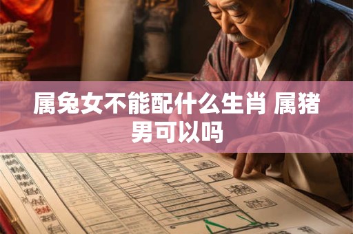 属兔女不能配什么生肖 属猪男可以吗