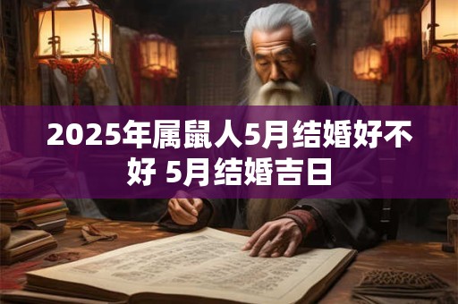 2025年属鼠人5月结婚好不好 5月结婚吉日