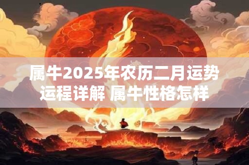 属牛2025年农历二月运势运程详解 属牛性格怎样