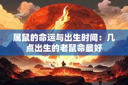 属鼠的命运与出生时间：几点出生的老鼠命最好