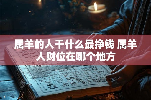 属羊的人干什么最挣钱 属羊人财位在哪个地方