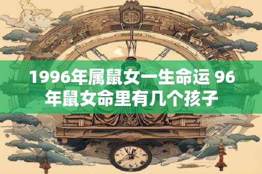 1996年属鼠女一生命运 96年鼠女命里有几个孩子