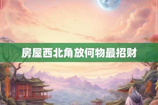 房屋西北角放何物最招财