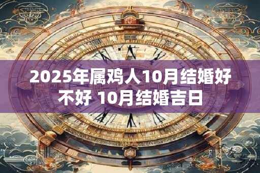 2025年属鸡人10月结婚好不好 10月结婚吉日