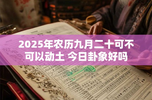 2025年农历九月二十可不可以动土 今日卦象好吗