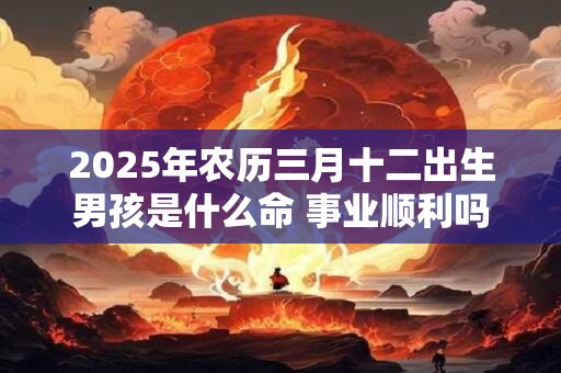 2025年农历三月十二出生男孩是什么命 事业顺利吗