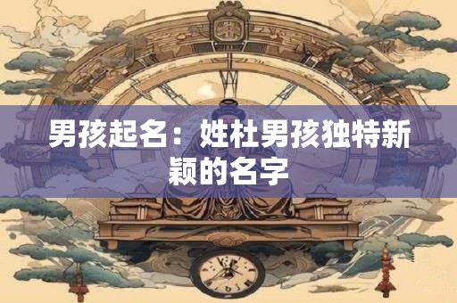 男孩起名：姓杜男孩独特新颖的名字