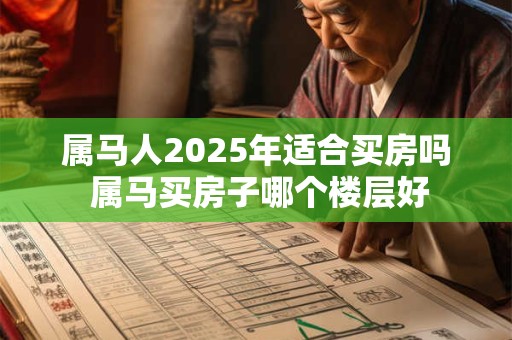 属马人2025年适合买房吗 属马买房子哪个楼层好