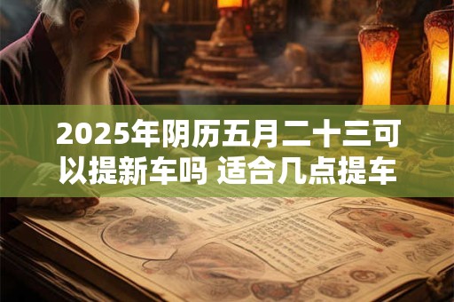 2025年阴历五月二十三可以提新车吗 适合几点提车