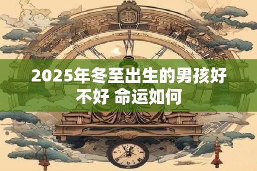 2025年冬至出生的男孩好不好 命运如何