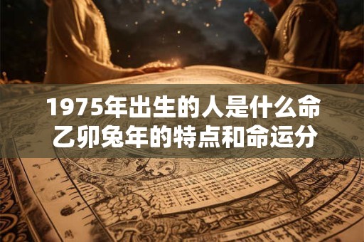 1975年出生的人是什么命 乙卯兔年的特点和命运分析 1975年出生的人是什么命 乙卯兔年的特点和命运分析