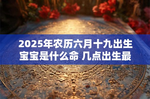 2025年农历六月十九出生宝宝是什么命 几点出生最旺