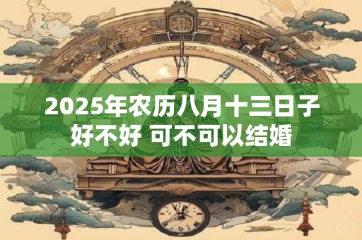 2025年农历八月十三日子好不好 可不可以结婚 2025年农历八月十三日子好不好 可不可以结婚