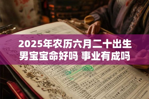 2025年农历六月二十出生男宝宝命好吗 事业有成吗