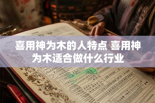 喜用神为木的人特点 喜用神为木适合做什么行业