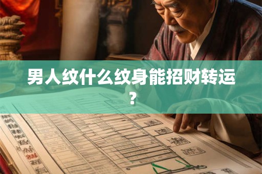 男人纹什么纹身能招财转运？