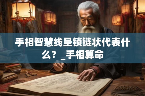 手相智慧线呈锁链状代表什么？_手相算命