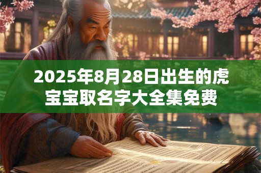 2025年8月28日出生的虎宝宝取名字大全集免费