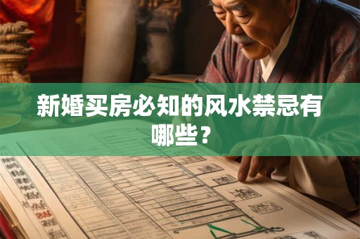 新婚买房必知的风水禁忌有哪些？