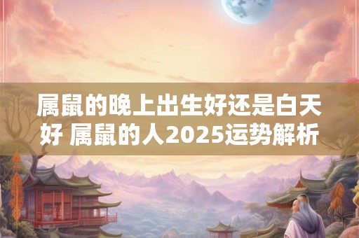 属鼠的晚上出生好还是白天好 属鼠的人2025运势解析