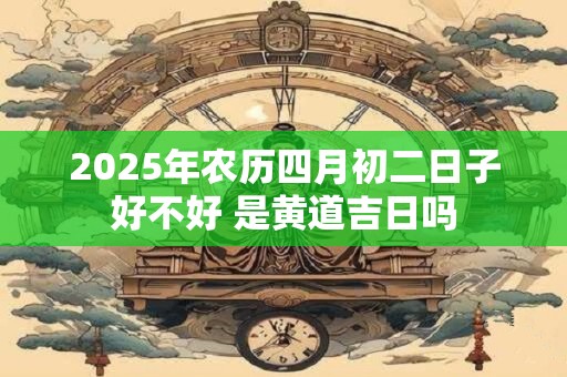 2025年农历四月初二日子好不好 是黄道吉日吗