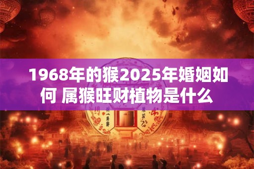 1968年的猴2025年婚姻如何 属猴旺财植物是什么 1968年的猴2025年婚姻如何 属猴旺财植物是什么