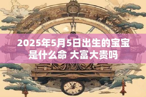 2025年5月5日出生的宝宝是什么命 大富大贵吗