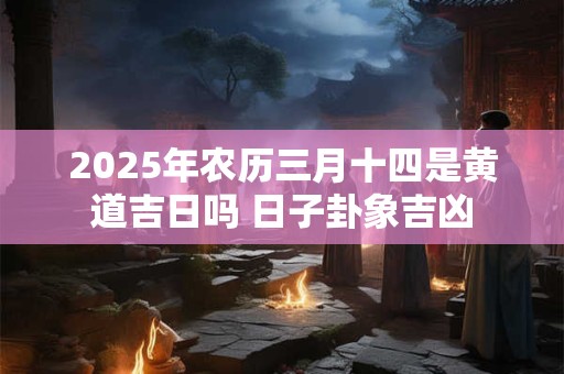 2025年农历三月十四是黄道吉日吗 日子卦象吉凶 2025年农历三月十四是黄道吉日吗 日子卦象吉凶