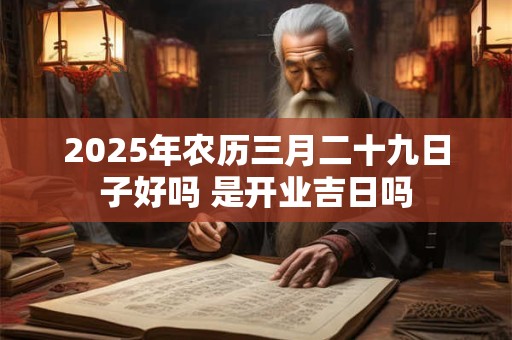 2026年农历三月二十九日子好吗 是开业吉日吗