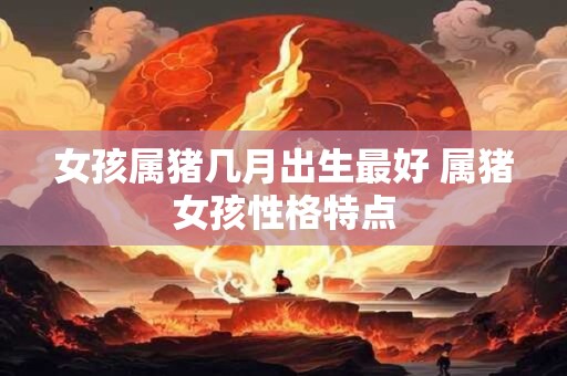 女孩属猪几月出生最好 属猪女孩性格特点