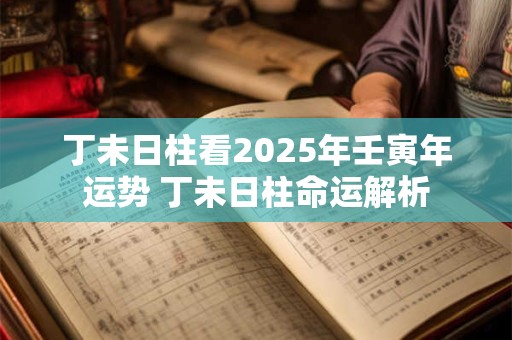 丁未日柱看2026年壬寅年运势 丁未日柱命运解析