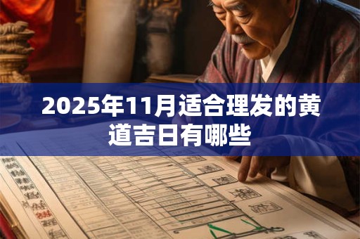 2025年11月适合理发的黄道吉日有哪些