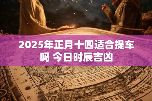 2025年正月十四适合提车吗 今日时辰吉凶
