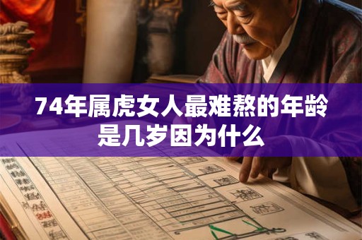 74年属虎女人最难熬的年龄是几岁因为什么