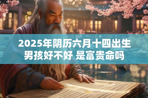 2025年阴历六月十四出生男孩好不好 是富贵命吗