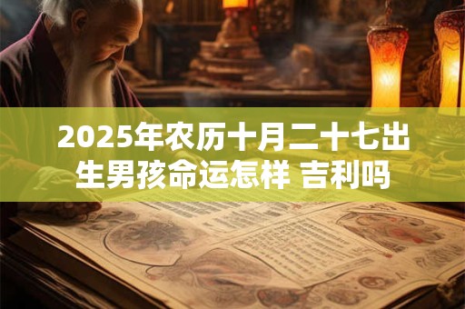 2025年农历十月二十七出生男孩命运怎样 吉利吗