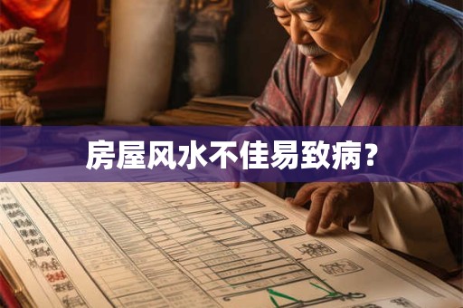 房屋风水不佳易致病？
