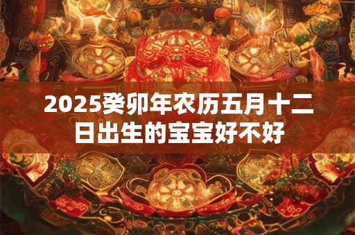 2025癸卯年农历五月十二日出生的宝宝好不好