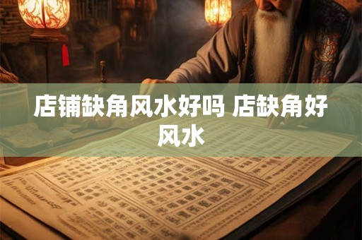店铺缺角风水好吗 店缺角好风水