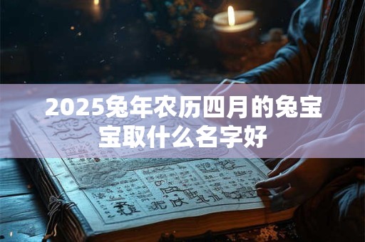 2025兔年农历四月的兔宝宝取什么名字好