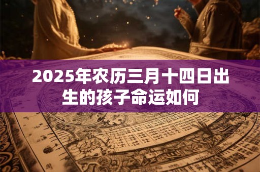2025年农历三月十四日出生的孩子命运如何
