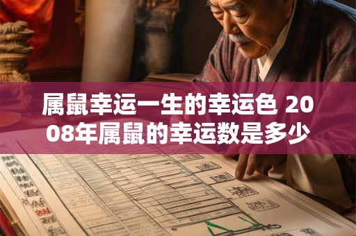 属鼠幸运一生的幸运色 2008年属鼠的幸运数是多少